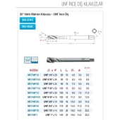 Maier UNF 1/2"x20 UNF İnce Diş Helis Makina Kılavuzu HSS-M2AL DIN-374/C MK74HF12 - 2