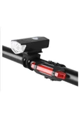 Bisiklet Işığı Usb Şarjlı Led Ön Arka Set Xbyc 6116 - 2