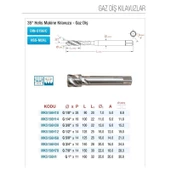 Maier G1/4"x19 Gaz Diş Helis Makina Kılavuzu HSS-M2AL DIN-5156/C MK5156H14 - 2