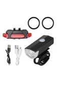 Bisiklet Işığı Usb Şarjlı Led Ön Arka Set Xbyc 6116 - 7