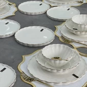 Royking Twist Gold 24 Parça Yemek Takımı HRN 017 - 1