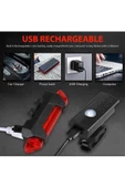 Bisiklet Işığı Usb Şarjlı Led Ön Arka Set Xbyc 6116 - 5