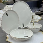 Royking Twist Gold 24 Parça Yemek Takımı HRN 017 - 2