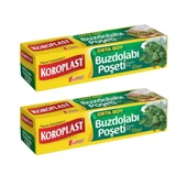 Koroplast Orta Boy Buzdolabı Poşeti 24x38 Cm 20 Li x 2 Paket - 1