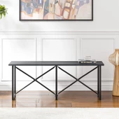 Eportatif Mutfak Bahçe Bank Sandalye Düz Bank Sandalye Bench Füme 1543 - 2