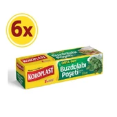 Koroplast Orta Boy Buzdolabı Poşeti 24x38 Cm 20 Li x 6 Paket thumbnail 1