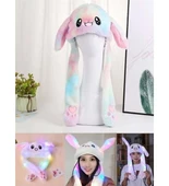 KIZ ERKEK LED IŞIKLI HAREKETLİ PELÜŞ KULAKLIK BERE thumbnail 10