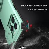 Cbtx iPhone 16 Pro Max Uyumlu Stereoskopik Tutucu Kayar Eksantrik Korumalı Telefon Kılıfı - 6