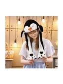 KIZ ERKEK LED IŞIKLI HAREKETLİ PELÜŞ KULAKLIK BERE thumbnail 9