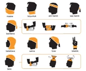 Wind Noise Kid Grey Bandana Wd1111 - 2