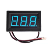 Dc 0-30V Digital Mavi Voltmetre 0.56 İnch 3 Telli Panel Tip thumbnail 1