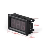 0.56 İnch Dc 0-100V Digital Kırmızı Voltmetre 3 Telli Panel Tip thumbnail 8