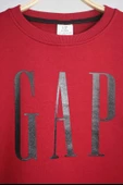KIZ ERKEK BİSİKLET YAKA GAP BASKILI MANŞETLİ PAMUK SWEAT - 5