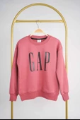 KIZ ERKEK BİSİKLET YAKA GAP BASKILI MANŞETLİ PAMUK SWEAT - 8