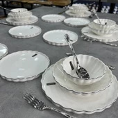 Royking Twist Silver 24 Parça Yemek Takımı HRN 018 - 3