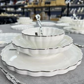 Royking Twist Silver 24 Parça Yemek Takımı HRN 018 - 1