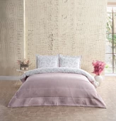 DOQU MULTİ SELECTİON NEVRESİM TAKIMI YATAK ÖRTÜSÜ ÇİFT KİŞİLİK PUDRA - 8