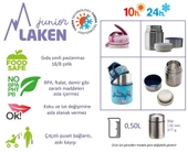 Laken Çelik 18/8 Termos Yemek Sefer Tası+Nprnn Kılıflı 0,50L - Pitxitxi LKLP5P - 3