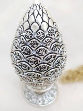 Esmaül Hüsna Çam Kozalak Kristal Taşlı Ayet Biblo Sedef Orta Boy Obje - 3