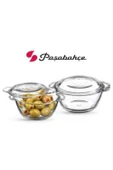 Paşabahçe 97343 2'li 275 cc Cam Kapaklı Borcam Kase - 1