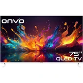 Onvo 75OVF9001UQ Ultra HD 75" 190 Ekran Uydu Alıcılı Google Smart QLED TV thumbnail 1
