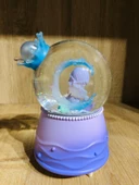 Kar Küresi Büyük Boy Püskürtmeli Işıklı Müzikli Denizkızı Mor thumbnail 2