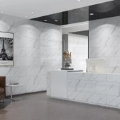 Renkli Duvarlar Tezgah Arası Kendinden Yapışkanlı PVC Beyaz Kaplama Paneli 30x60 cm thumbnail 5