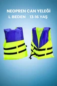 L Beden 13-16 Yaş, Mavi Sarı Renk, Çocuklar İçin Yüzdürme Can Yeleği, Yüzmeyi Öğreten Can Yeleği - 1