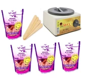 Ege Sir Dpr Max Ağda Makinesi + Vi-Vet Granül Pudralı İnci Ağda 250 G x 4 + Spatula - 1