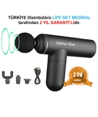 Defne Star Darbeli Titreşimli Şarjlı Sporcu Masaj Tabancası Masaj Aleti Kas Rahatlatıcı Egzersiz Aleti NG-SM003 - 2