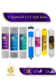 Nefa Tüm Açık Kasalara Uyumlu PH8 B 12 Destekli 7 Aşamalı Su Arıtma Filtre Seti - 1