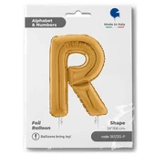 R Harf Grabo Altın Folyo Balon 66 cm thumbnail 2