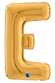 E Harf Grabo Altın Folyo Balon 66 cm - 3