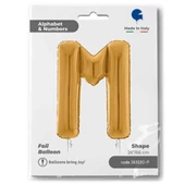 M Harf Grabo Altın Folyo Balon 66 cm - 2