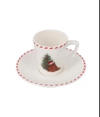 Porland Ruby Bear 2 Kişilik Kahve Takımı 80cc 04RAL003374 thumbnail 3