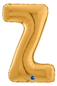 Z Harf Grabo Altın Folyo Balon 66 cm thumbnail 3