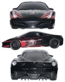 Ctoys Scaled Rc Model 27 Mhz Full Fonksiyonlu Uzaktan Kumandalı Ferrari Siyah Araba QX3688 6 - 2