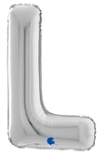 L Harf Grabo Gümüş Folyo Balon 66 cm - 3
