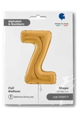 Z Harf Grabo Altın Folyo Balon 66 cm thumbnail 4