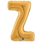 Z Harf Grabo Altın Folyo Balon 66 cm thumbnail 1