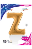 Z Harf Grabo Altın Folyo Balon 102 cm - 4