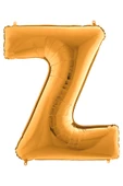 Z Harf Grabo Altın Folyo Balon 102 cm - 3