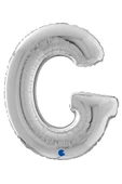 G Harf Grabo Gümüş Folyo Balon 66 cm - 3
