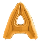 A Harf Grabo Altın Folyo Balon 102 cm thumbnail 1