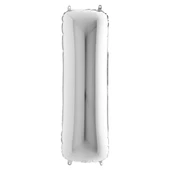 I Harf Grabo Gümüş Folyo Balon 102 cm thumbnail 1