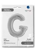 G Harf Grabo Gümüş Folyo Balon 66 cm - 4