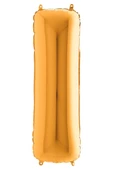 I Harf Grabo Altın Folyo Balon 102 cm - 3