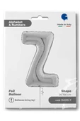 Z Harf Grabo Gümüş Folyo Balon 66 cm thumbnail 4