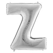 Z Harf Grabo Gümüş Folyo Balon 102 cm thumbnail 1