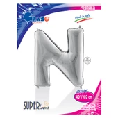 N Harf Grabo Gümüş Folyo Balon 102 cm - 2